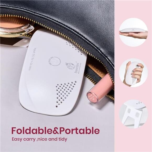 Nude Pink Gel Nail Polish Kit with UV LED Light Nail Lamp 6 Pcs Starter Kit Base - Picture 5 of 7